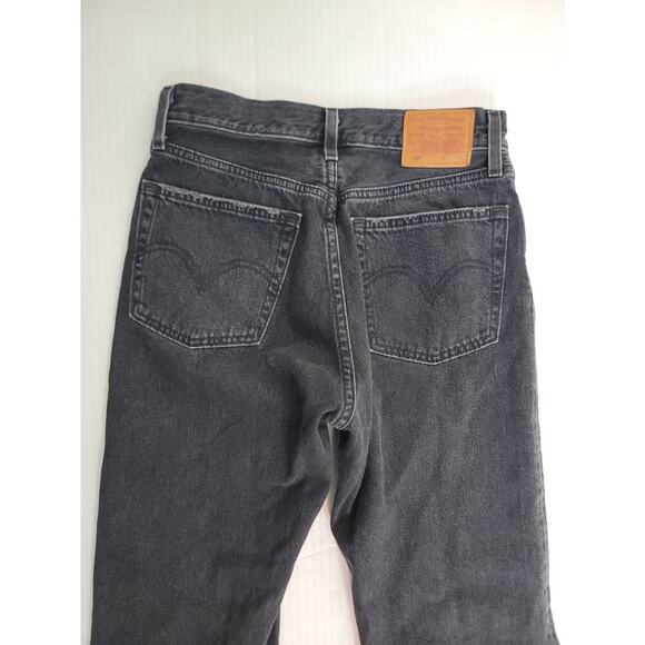 Levis Premium 501 Jean Sz 25 High Rise Embellished Fray Button Fly Big E Gray - Picture 11 of 13